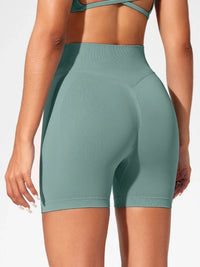 High-Waist Yoga Running Shorts