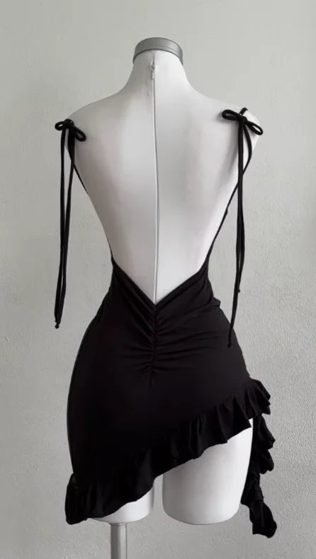 Riri Ruffle Party Mini Dress