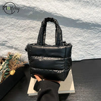 Female Bags Woman Puffy Lightweight Handbag LargeCapacity Quilted Shoulder Bag Adjustable Strap Puffer Tote Handbag Shopping Bag