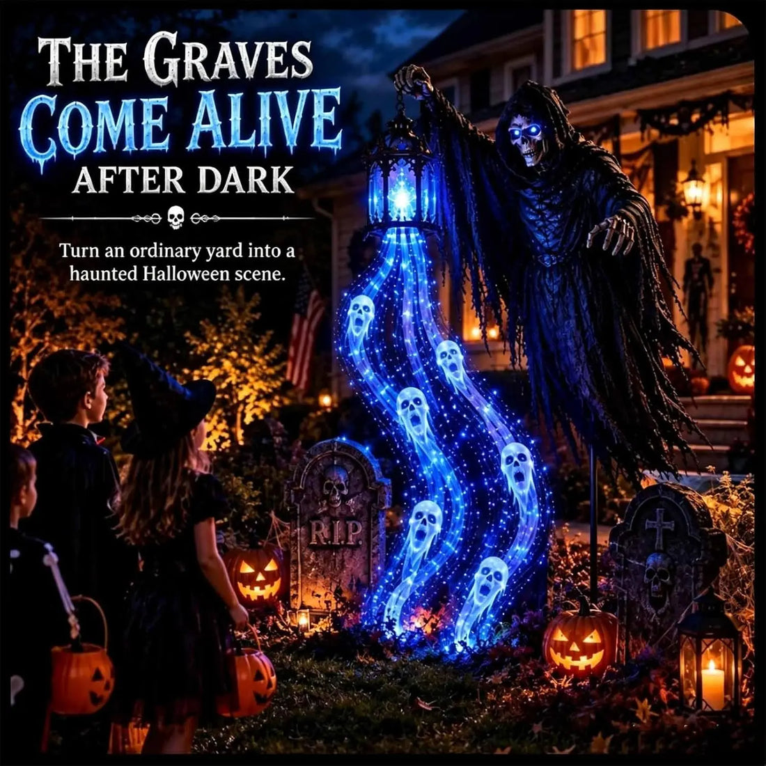 GraveGlow™ Harvester 🎃💀 — Eerie Light for Halloween Nights