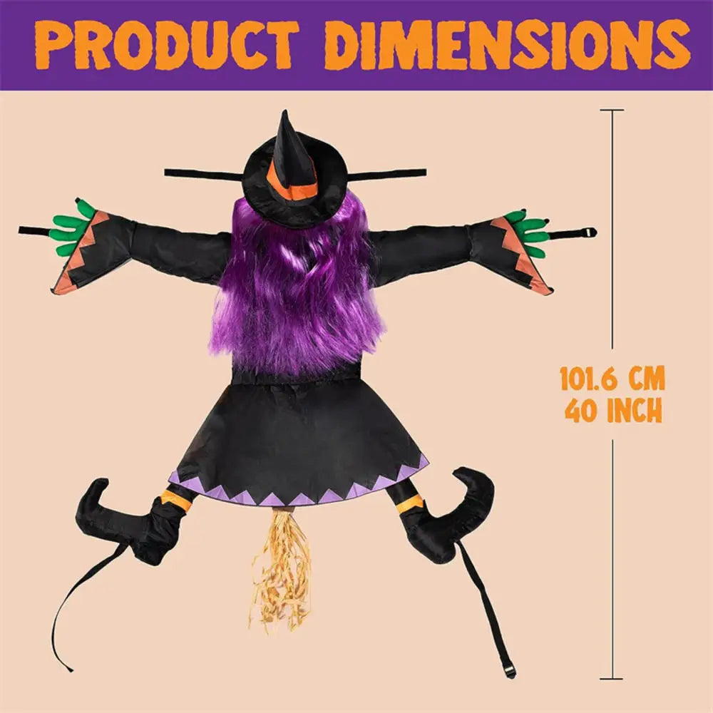 Crashing Witch Tree Decor