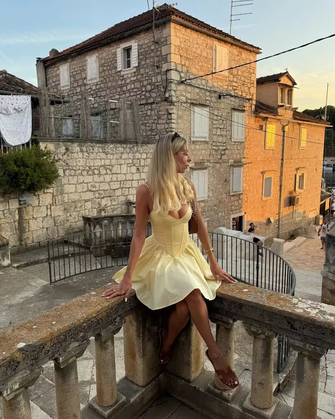 Soleil Fit & Flare Mini Dress