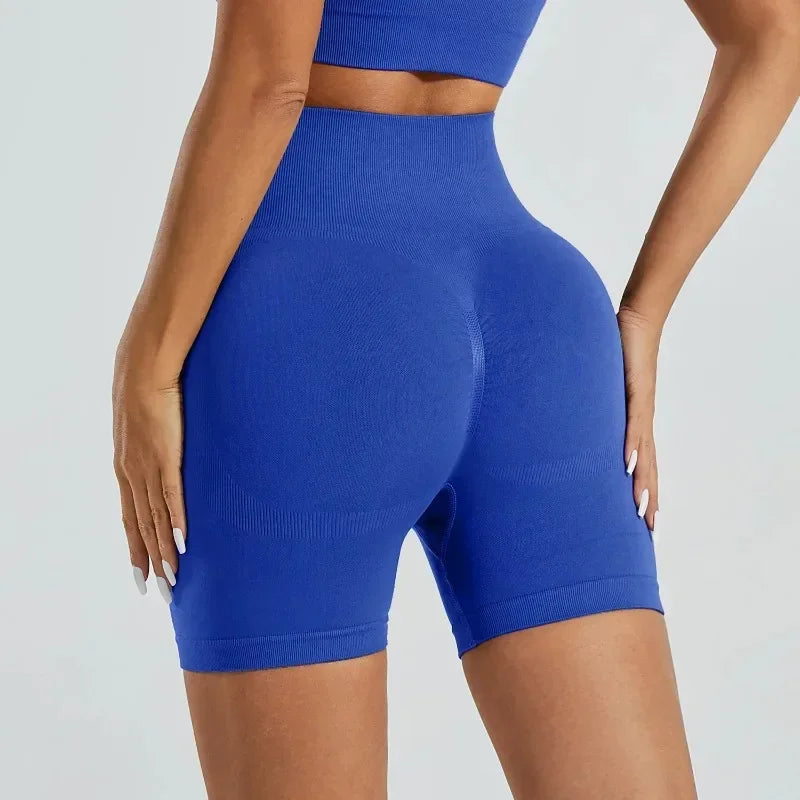 High-Waist Yoga Running Shorts
