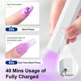 Rechargeable Handheld UV Nail Lamp – Portable LED Gel Nail Light