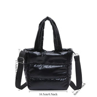 Female Bags Woman Puffy Lightweight Handbag LargeCapacity Quilted Shoulder Bag Adjustable Strap Puffer Tote Handbag Shopping Bag