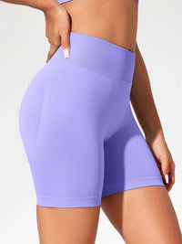 High-Waist Yoga Running Shorts