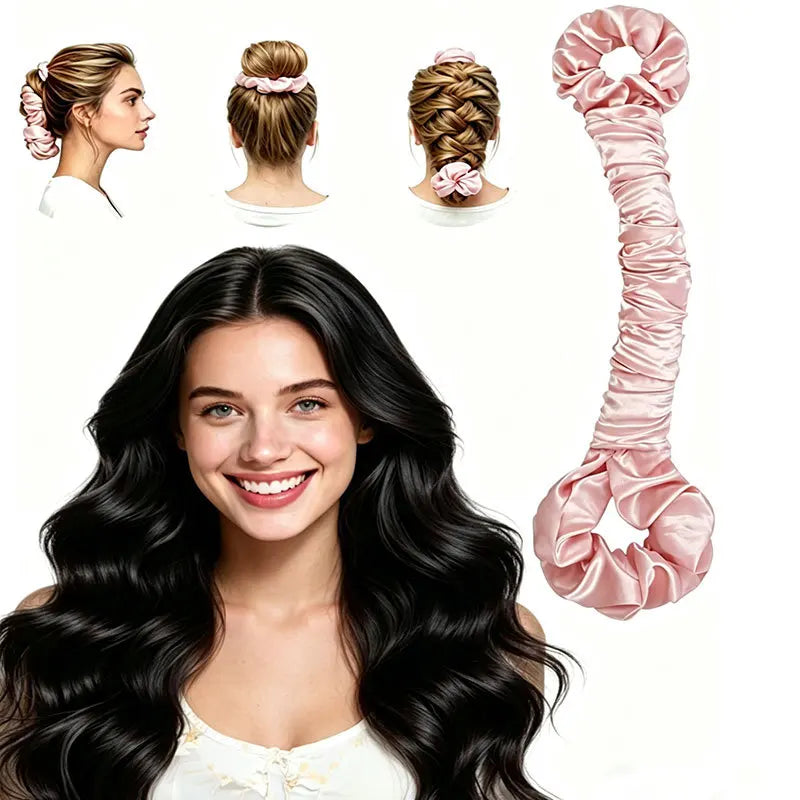 OvernightGlow Heatless Curler — Satin Overnight Curls