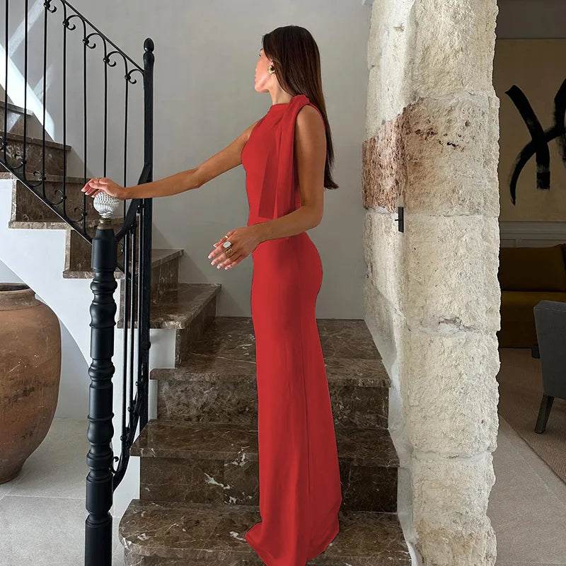 The Patchwork Bodycon Maxi Dress