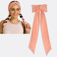 Simple 2 In 1 Heatless Curls Headband Soft Long Ribbon Hair Styling Tool No Heat Overnight Hair Curler for Women
