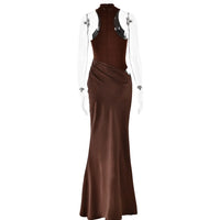 Selene Satin Maxi Dress