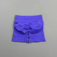 HISTELLO Gym Shorts 4.5" Women Fitness Sports Biker Shorts Low Waist Running Pants Workout Scrunch Butt Yoga Seamless Leggings