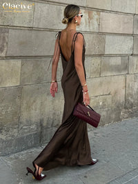 Sienna Satin Maxi Dress