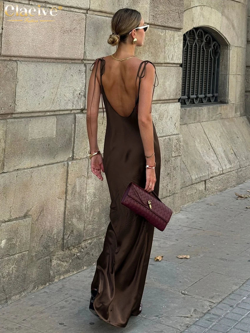 Sienna Satin Maxi Dress