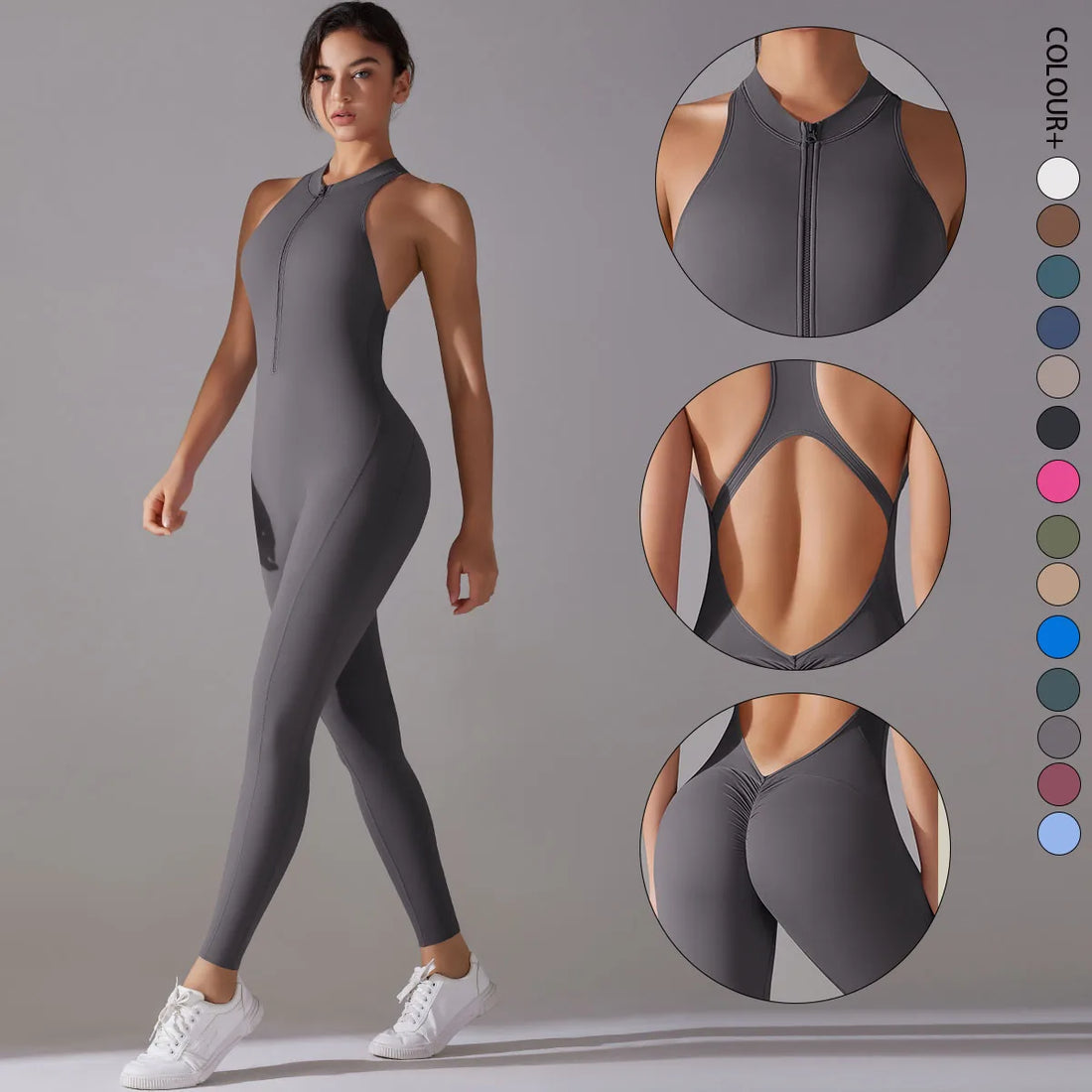 Tummy-Control Sports Bodysuit