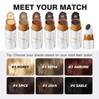 Waterproof Hairline & Root Concealer Pen – Instant Grey Coverage with Easy Blend Powder Stick for Normal Hair