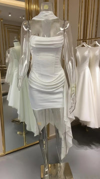 Aria Satin Corset Mini Dress