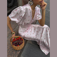 RibbonAura™ Satin Backless Pleated Maxi Dress