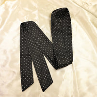 Women Narrow Long Scarf 150x4cm Polka Dot Tie Bag Ribbon Headband Choker Streamer Lady Accessories