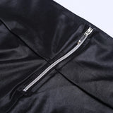 High-Waist Tummy-Control Leather Leggings