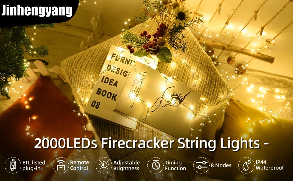 LED Firecracker String Lights