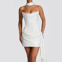 Aria Satin Corset Mini Dress