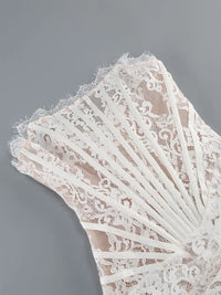Strapless Lace Mini Dress