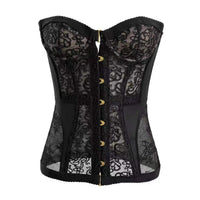 Women's Hollow Out Lace Strapless Slim Fit Corset Top