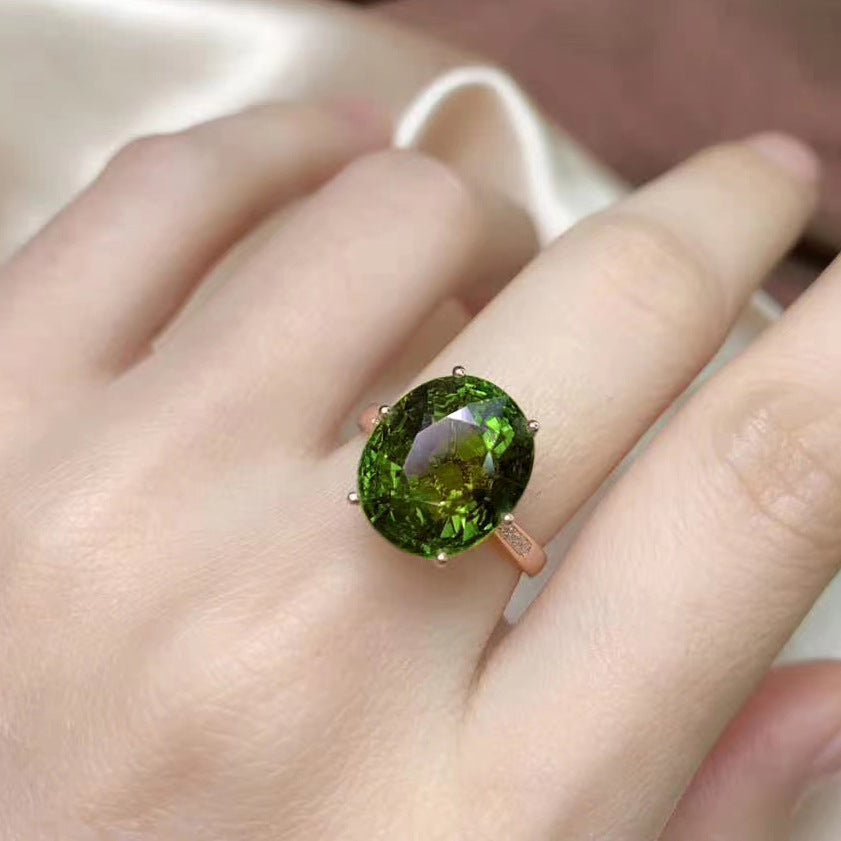 The Six-Claw Solitaire Crystal Ring — women’s Accessories, ENIGMAE