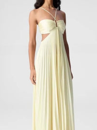 The Yellow Halter Neck Dress — women’s Dress, ENIGMAE