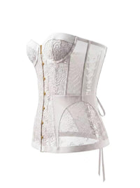 Women's Hollow Out Lace Strapless Slim Fit Corset Top