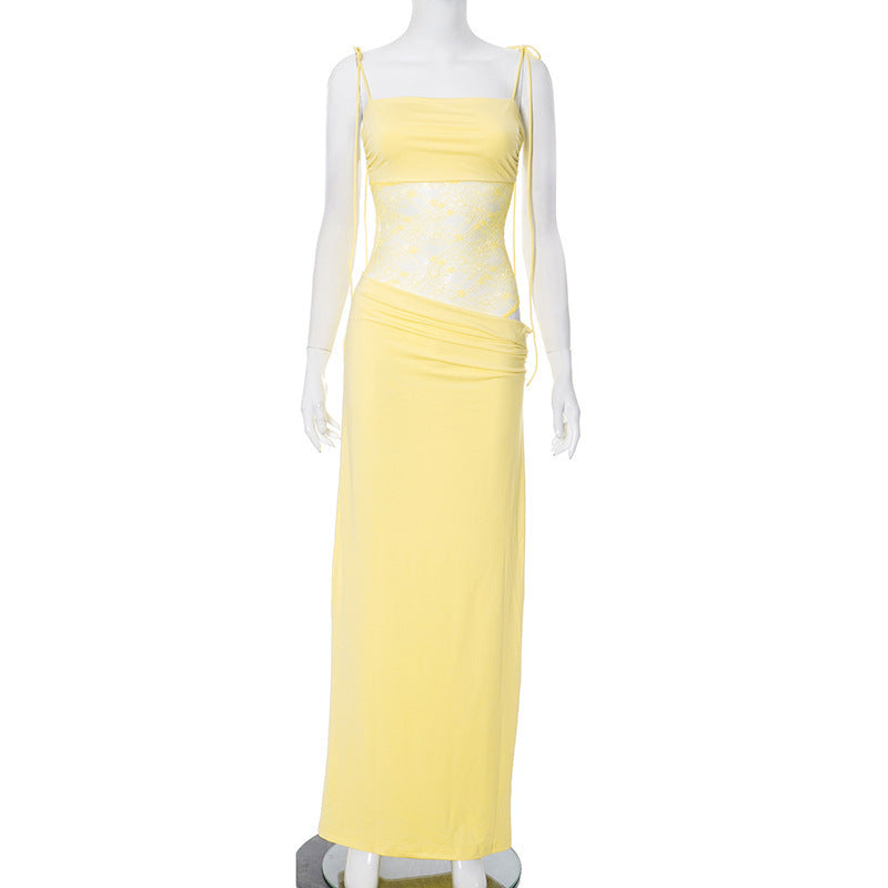 The Solid Color Spaghetti Strap Dress — women’s Dress, ENIGMAE