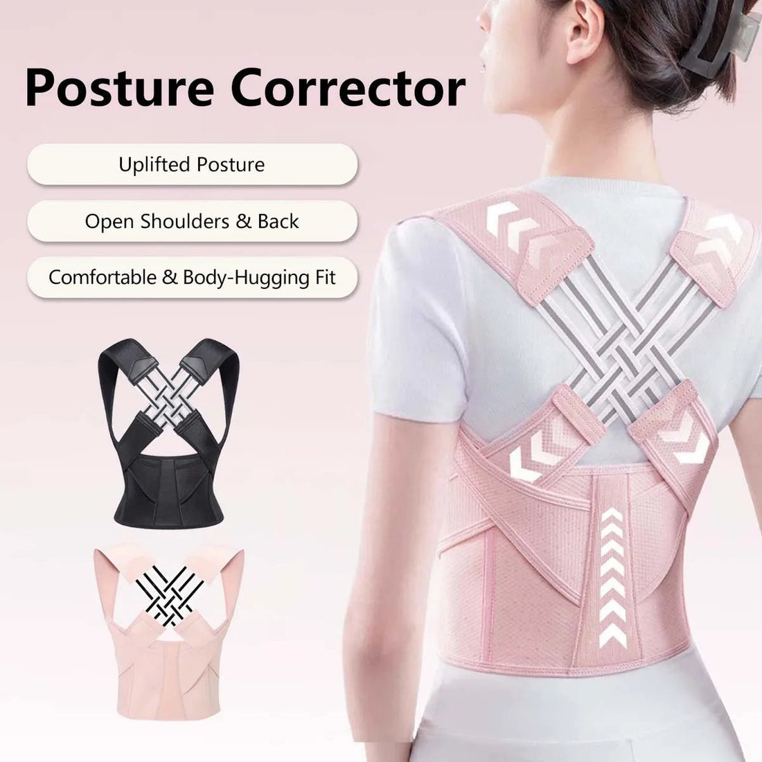 Adjustable Posture Corrector Back Support Belt Spine Alignment Waist Trainer for Men and Women Abdominal Waist Correction — ENIGMAE 4K