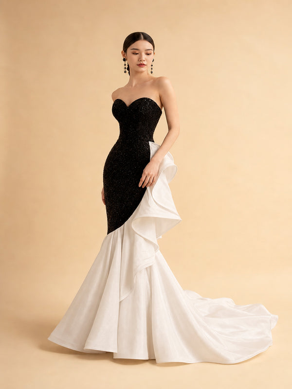 Aria Tube Evening Gown — ENIGMAE hero