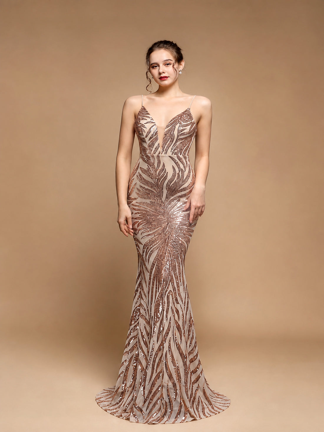 Astra Sequined Mermaid Gown