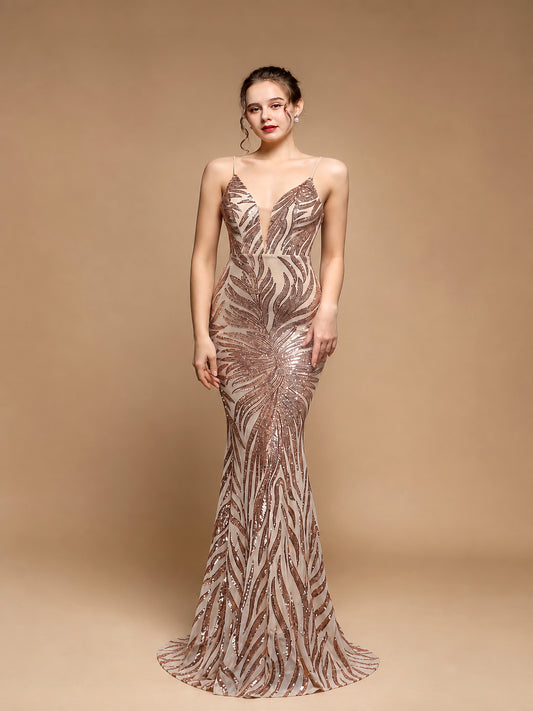 Astra Sequined Mermaid Gown — ENIGMAE hero