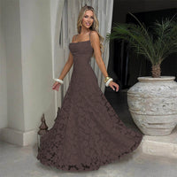 The Lace Backless Evening Dress