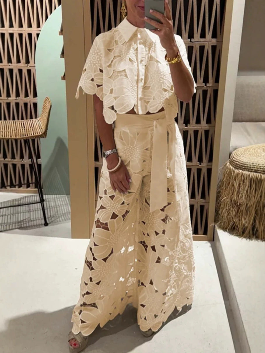 The Knit Sweater & Wide-Leg Pants Set — women’s Apparel, ENIGMAE