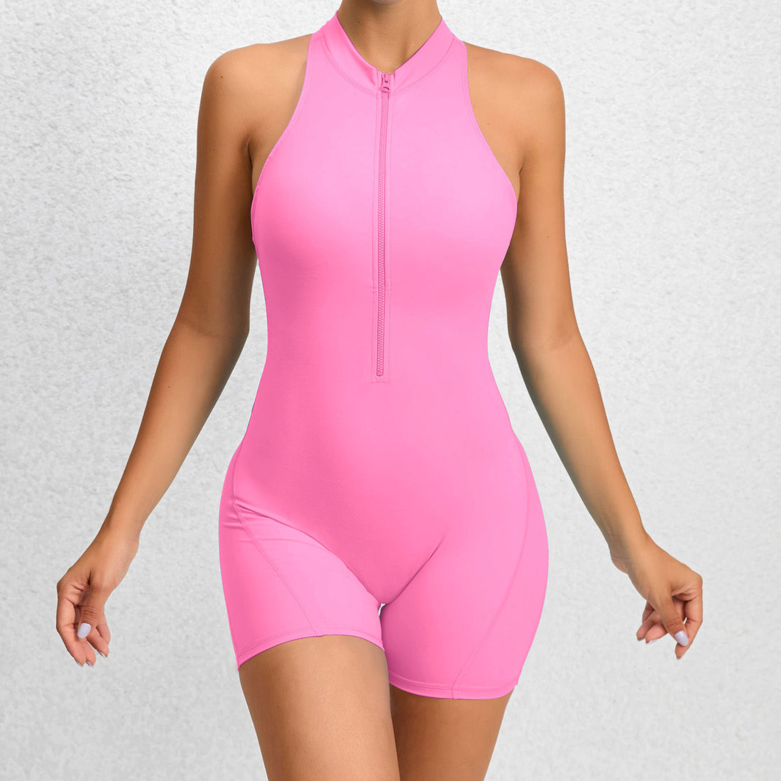 ZipSculpt™ Tummy Control Shorts Jumpsuit