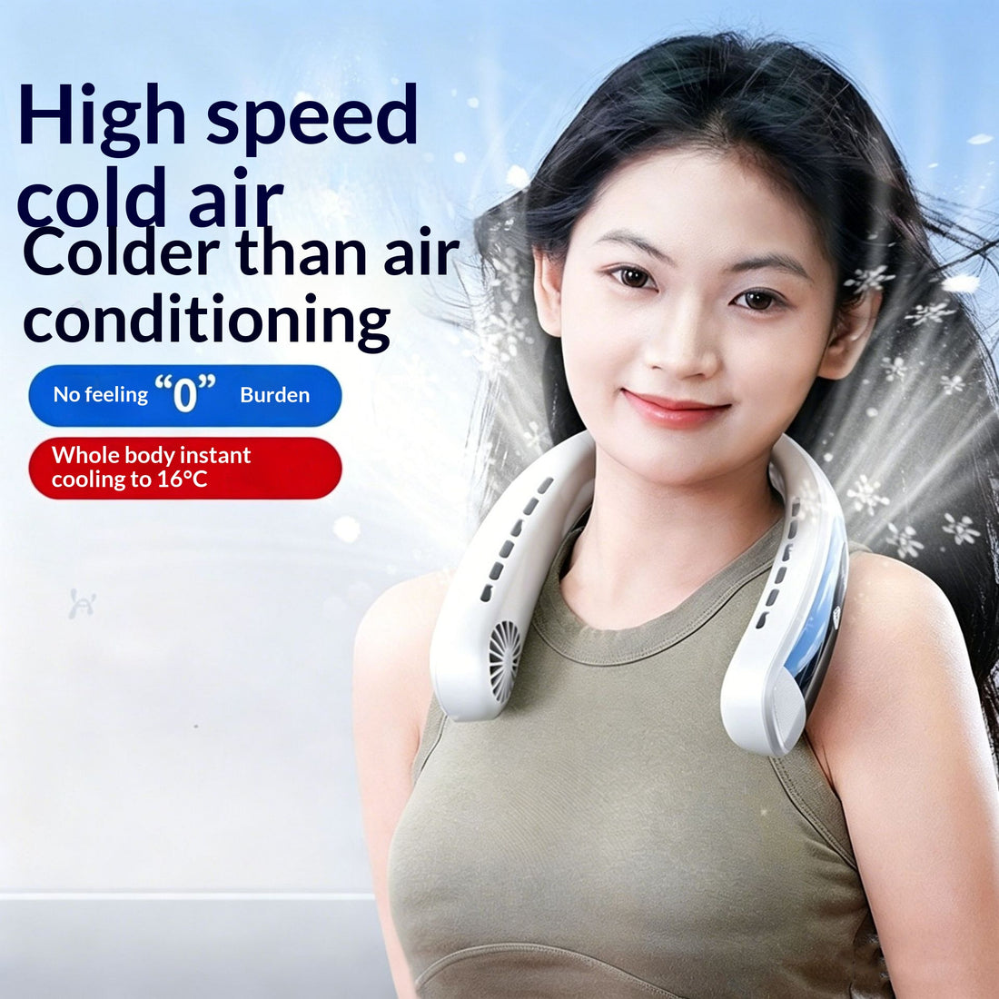 CoolNeck™ Wearable Digital Neck Fan