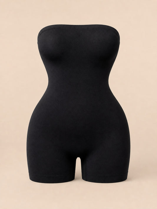 BareBand™ Off-Shoulder Bandeau Shapewear Bodysuit — ENIGMAE hero