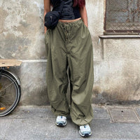 Low-Waist Straight Leg Workwear Trousers