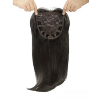 Synthetic Middle Part Hairpiece with Straight Long Hair