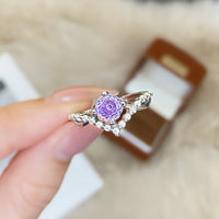 The Six-Claw Solitaire Crystal Ring — women’s Accessories, ENIGMAE