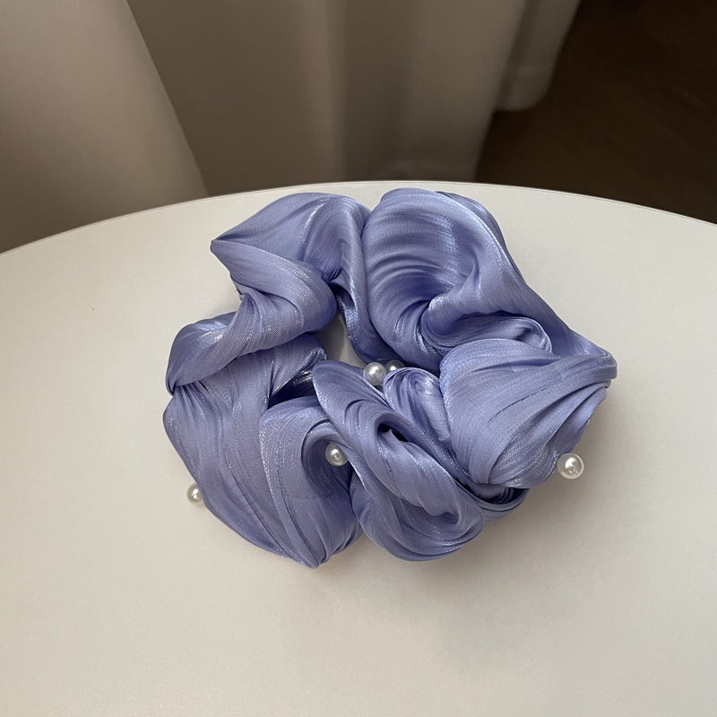 SilkWave™ Pearl Satin Scrunchie
