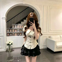 TwinBloom™ Button Top & Tiered Dress Set