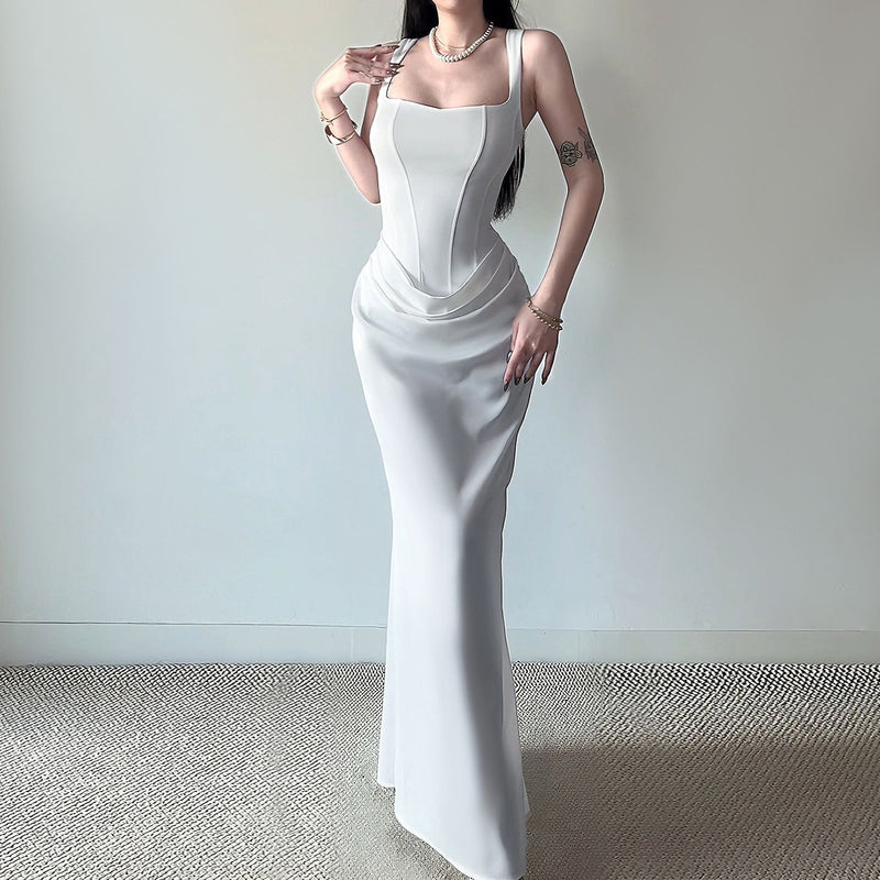The Sleeveless Backless Bodycon Long Dress