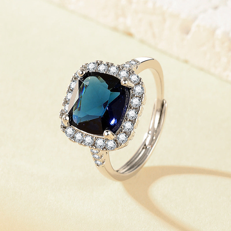 The Six-Claw Solitaire Crystal Ring — women’s Accessories, ENIGMAE