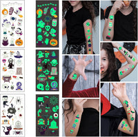 77 PCS Halloween Party Decorations Set - Halloween Balloons Fluorescent Stickers Halloween Ghost Hanging Decoration Halloween Window Clings Suitable for Outdoor and Indoor Halloween Decorations.