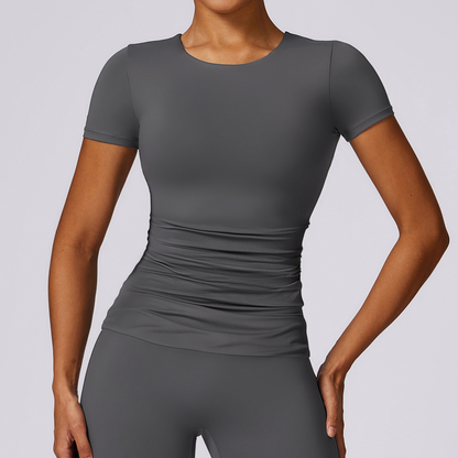 Seamless Yoga Short Sleeve Top