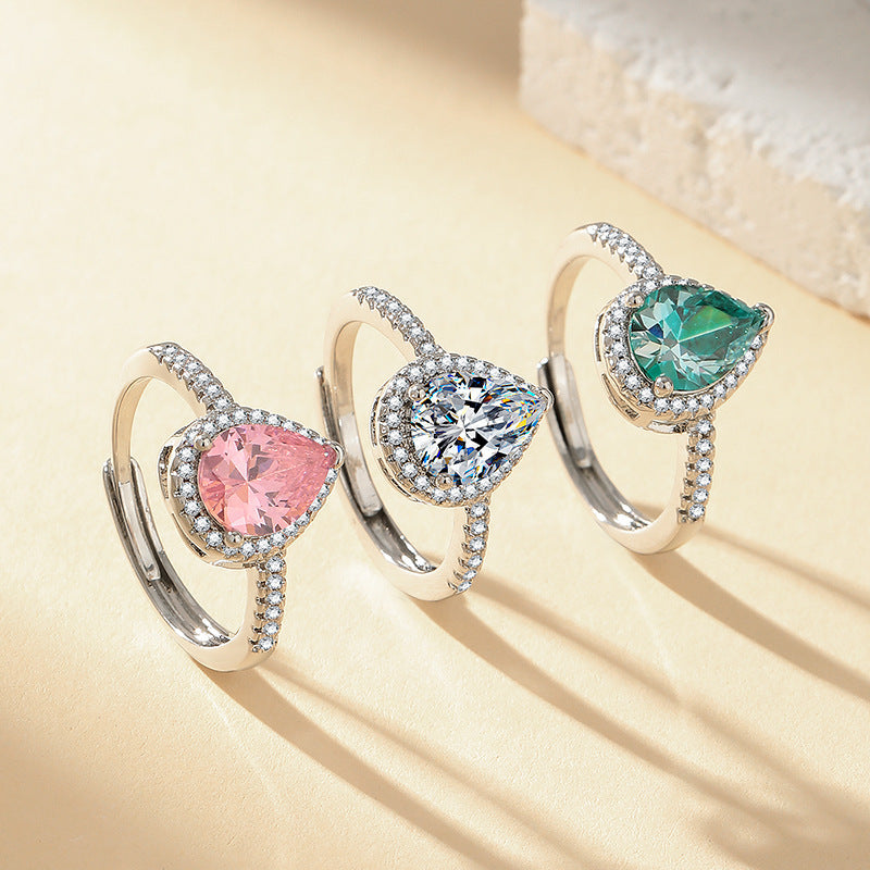The Six-Claw Solitaire Crystal Ring — women’s Accessories, ENIGMAE